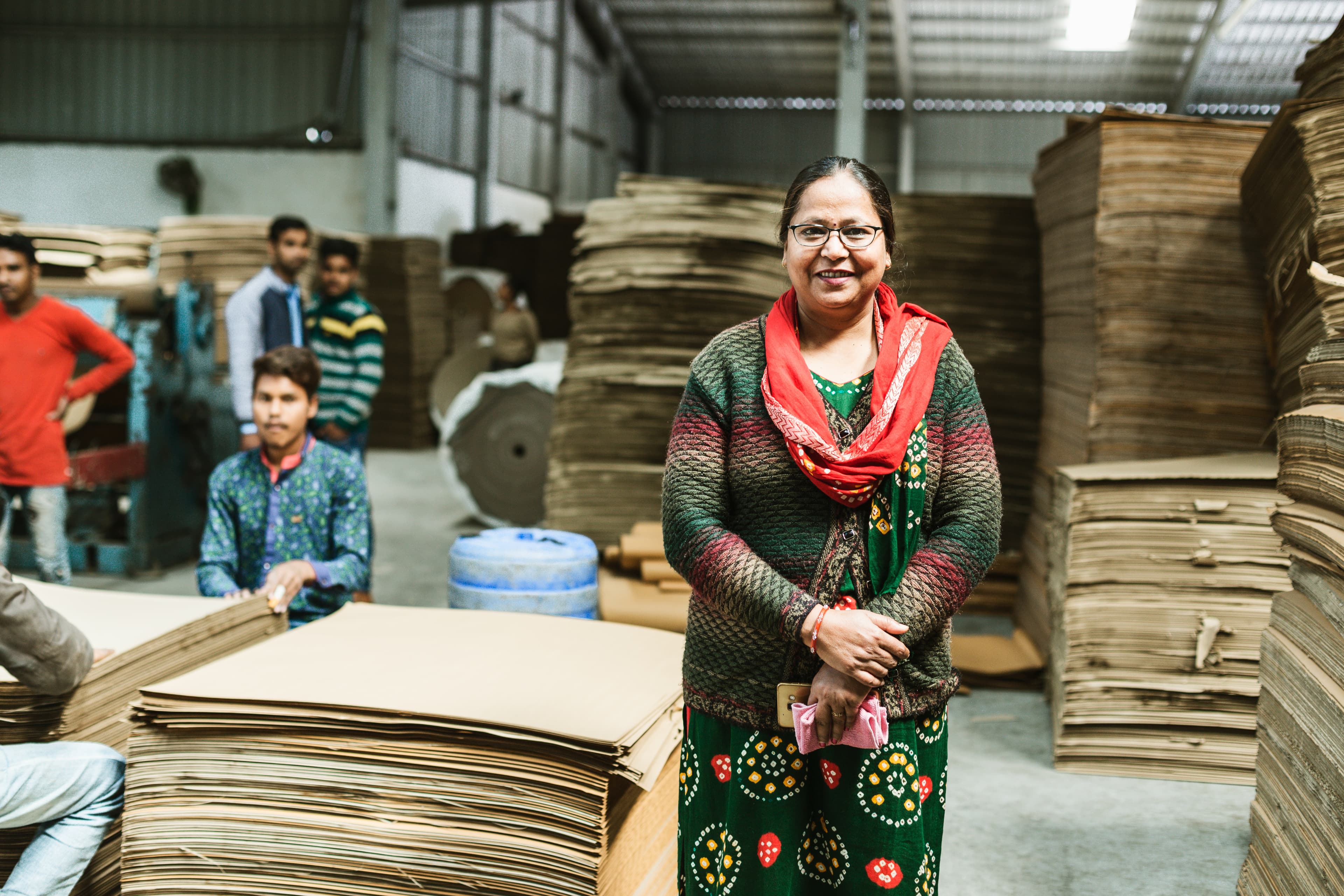 Field workshop with women workers, India